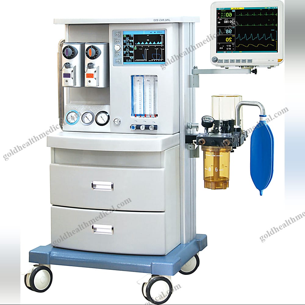 Advanced Medical Anesthesia Machine with Integrated Patient Monitor