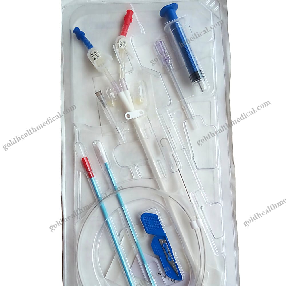 Double Lumen Hemodialysis Catheter Kit