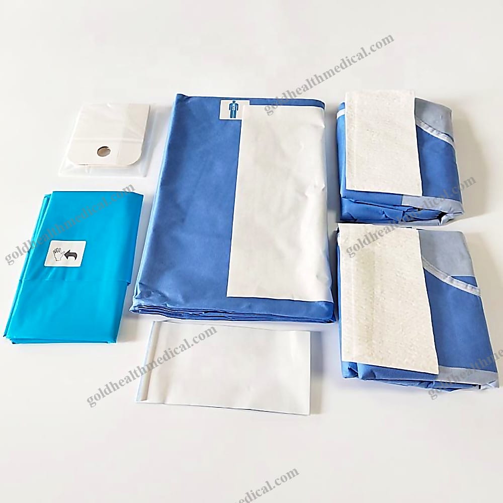 Sterile Laparoscopy Surgical Drape Pack for Abdomen Surgery