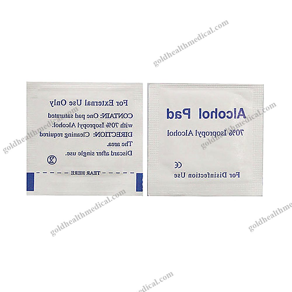 CEApproved Sterile Alcohol Swab Pads with Custom Logo