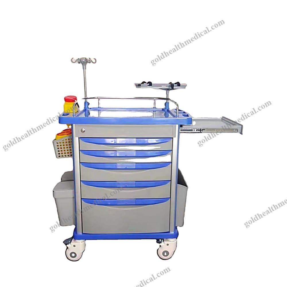 ABS Medical Emergency Crash Cart Trolley