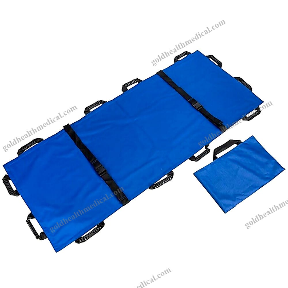 Folding Soft Stretcher with 12 Handles Nylon Patient Aid Portable