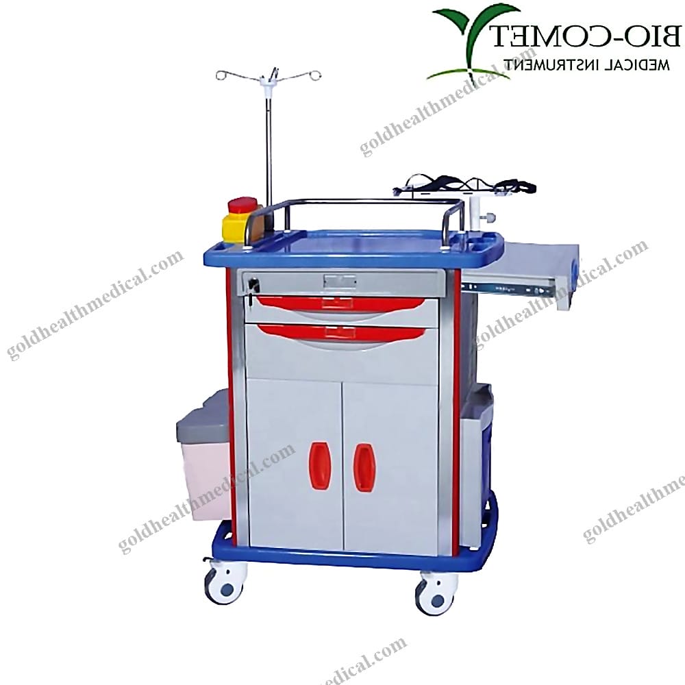 Medical Trolley Cart with Drawer for Hospitals and Clinics