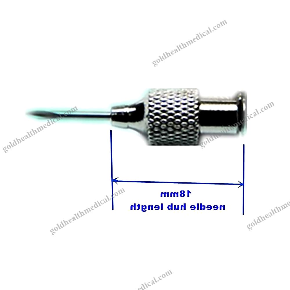 Premium Stainless Steel Veterinary Cannula with Round Knurled Hub