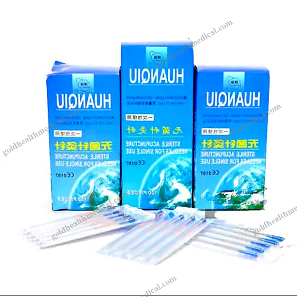 HUANQIU Sterile Copper Handle Acupuncture Needles CE