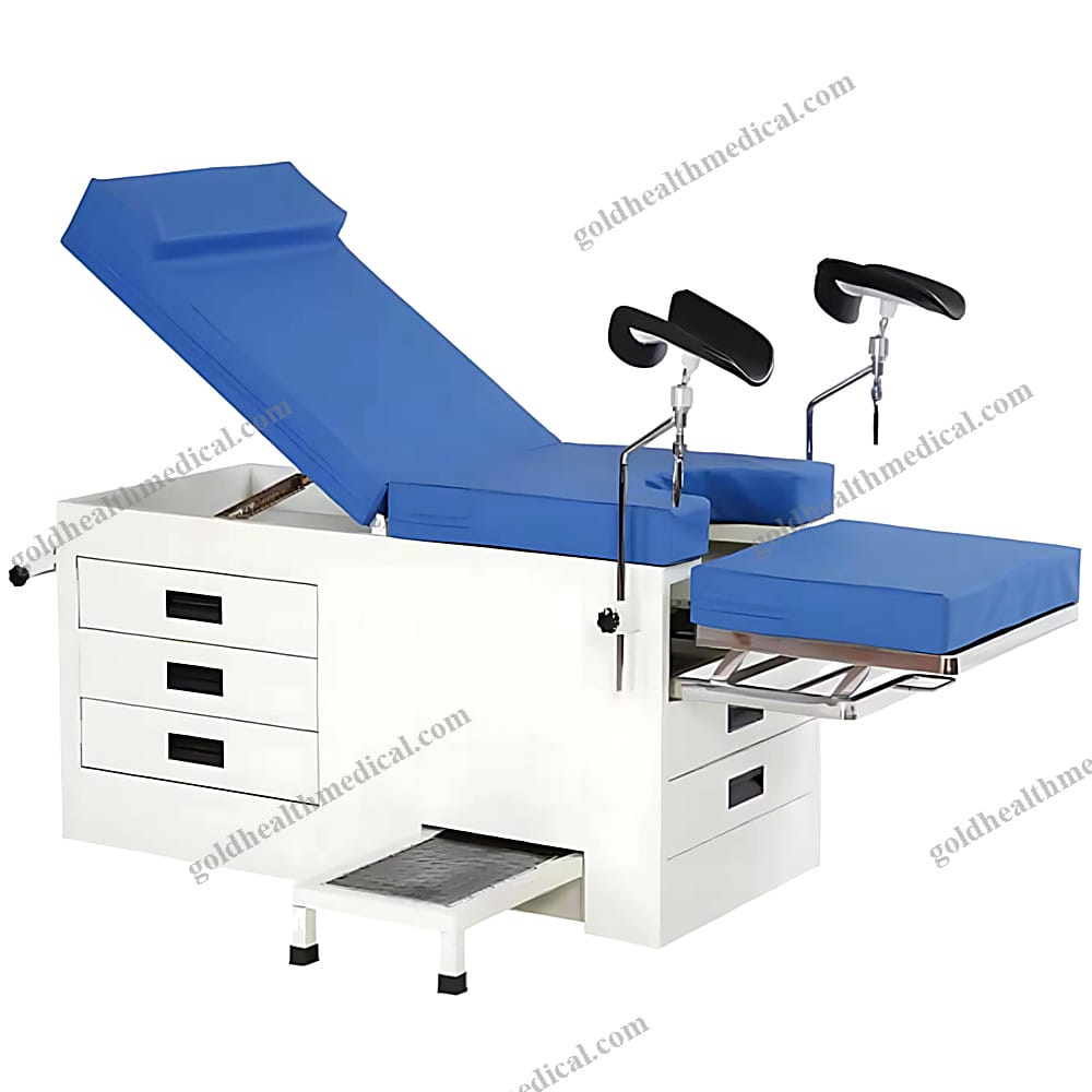 Stainless Steel Gynecological Examination Table for Clinics and Hospitals