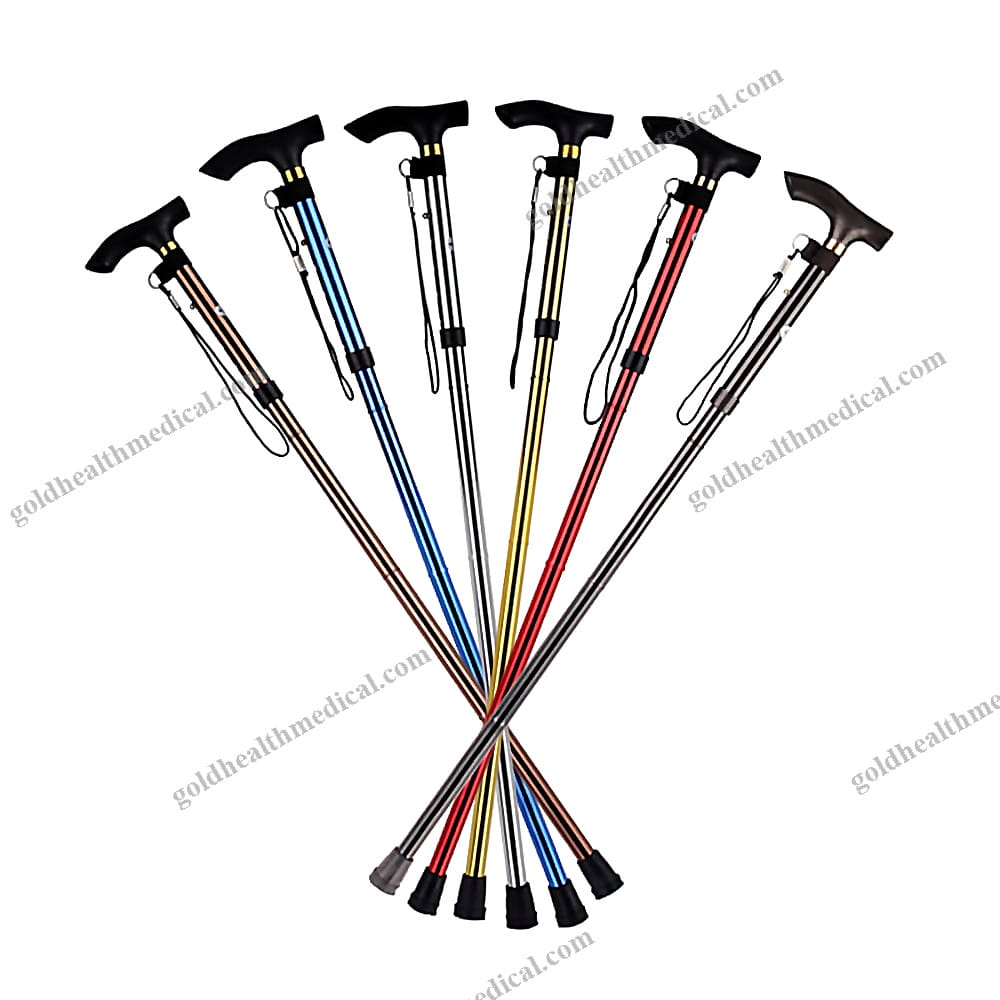 Aluminum Alloy Foldable Crutch for Outdoor Use