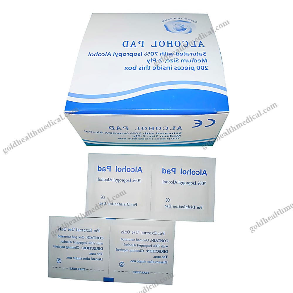 Sterile Isopropyl Alcohol Prep Pads with Cotton Swabs