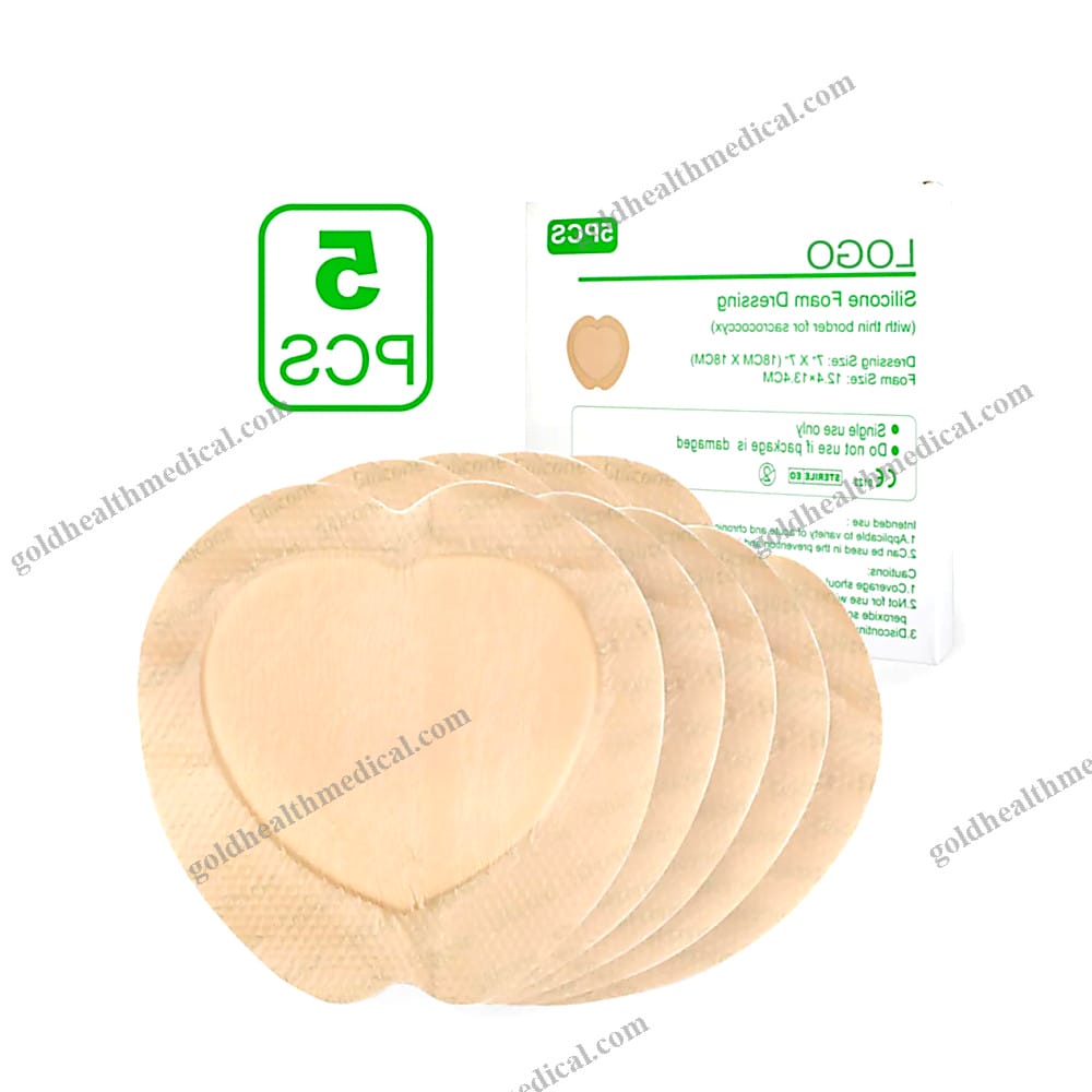 Sacrococcygeal Pressure Ulcer Silicone Foam Dressings