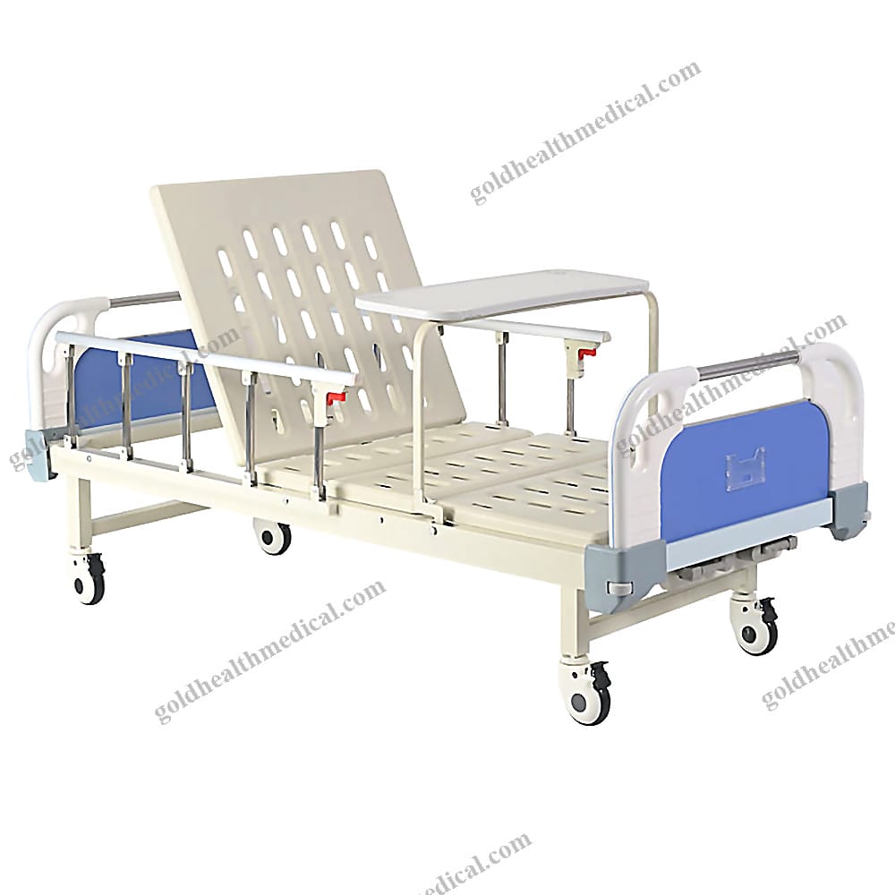 DualFunction Adjustable Medical Bed with ABS HeadFoot Board