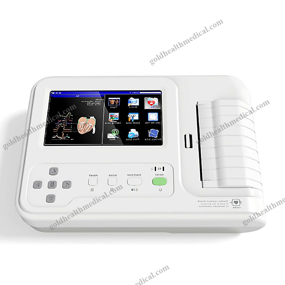 Portable 6Channel 12Lead Digital ECG Machine