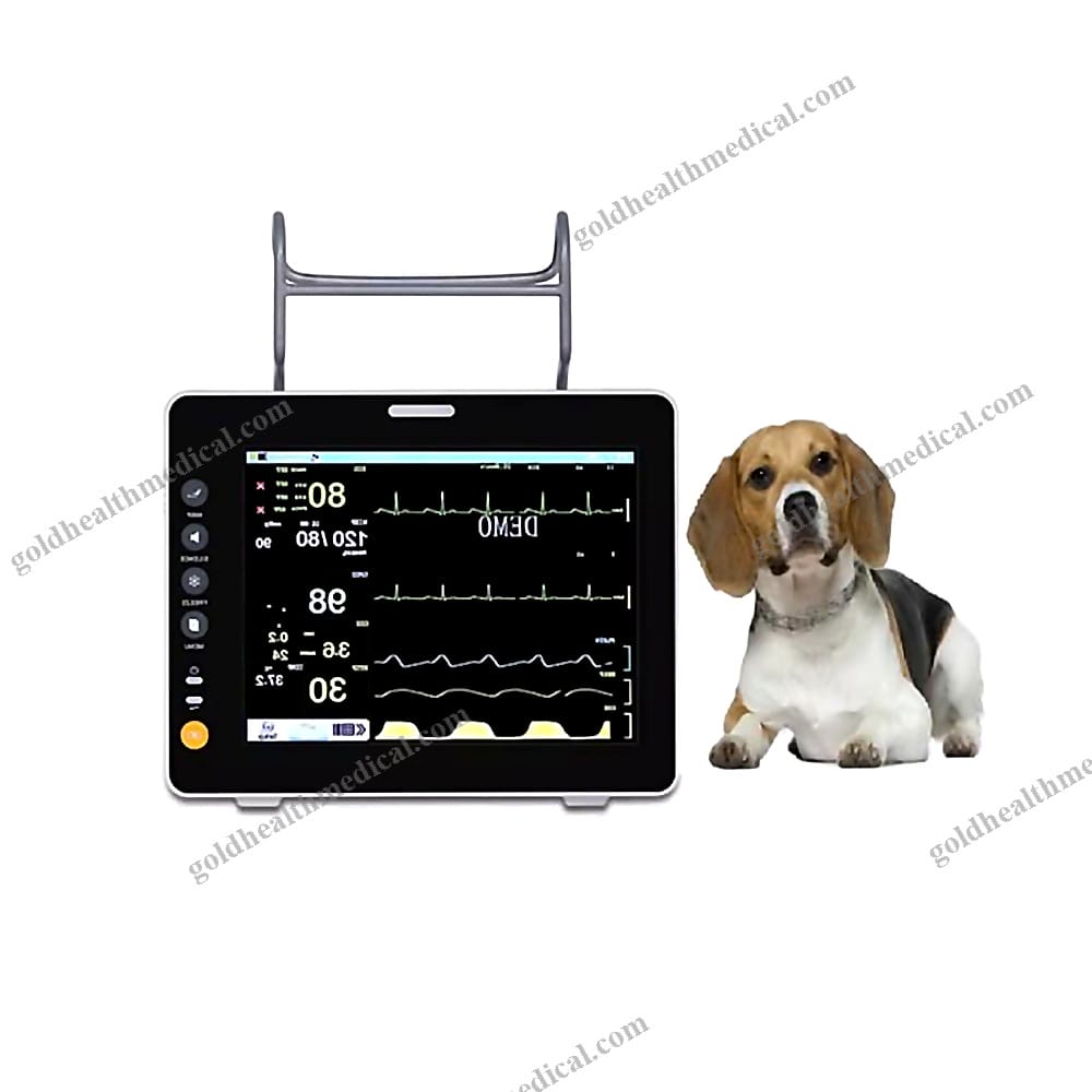 8 Compact Veterinary Patient Monitor for Animal Vital Signs Monitoring in Medical Veterinary