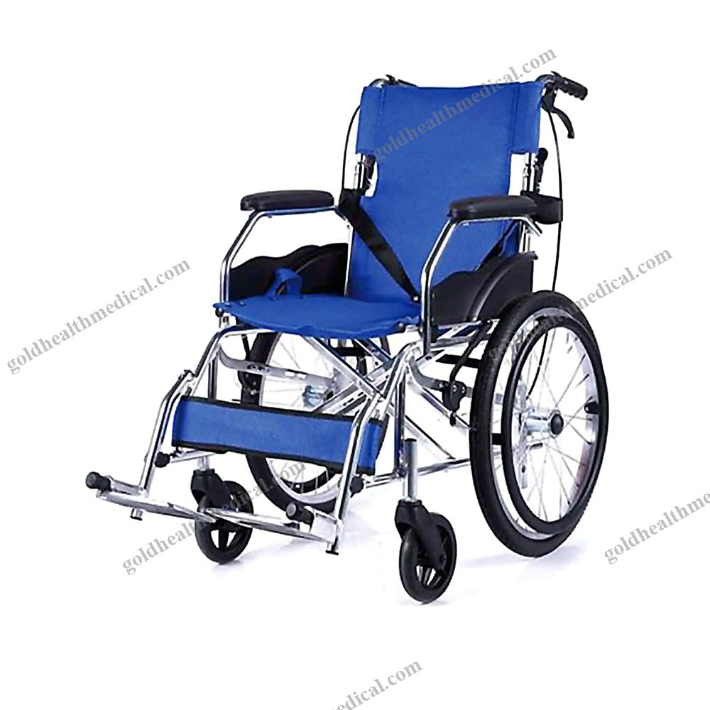 Carbon Steel Lightweight Foldable Wheelchair for Disabled
