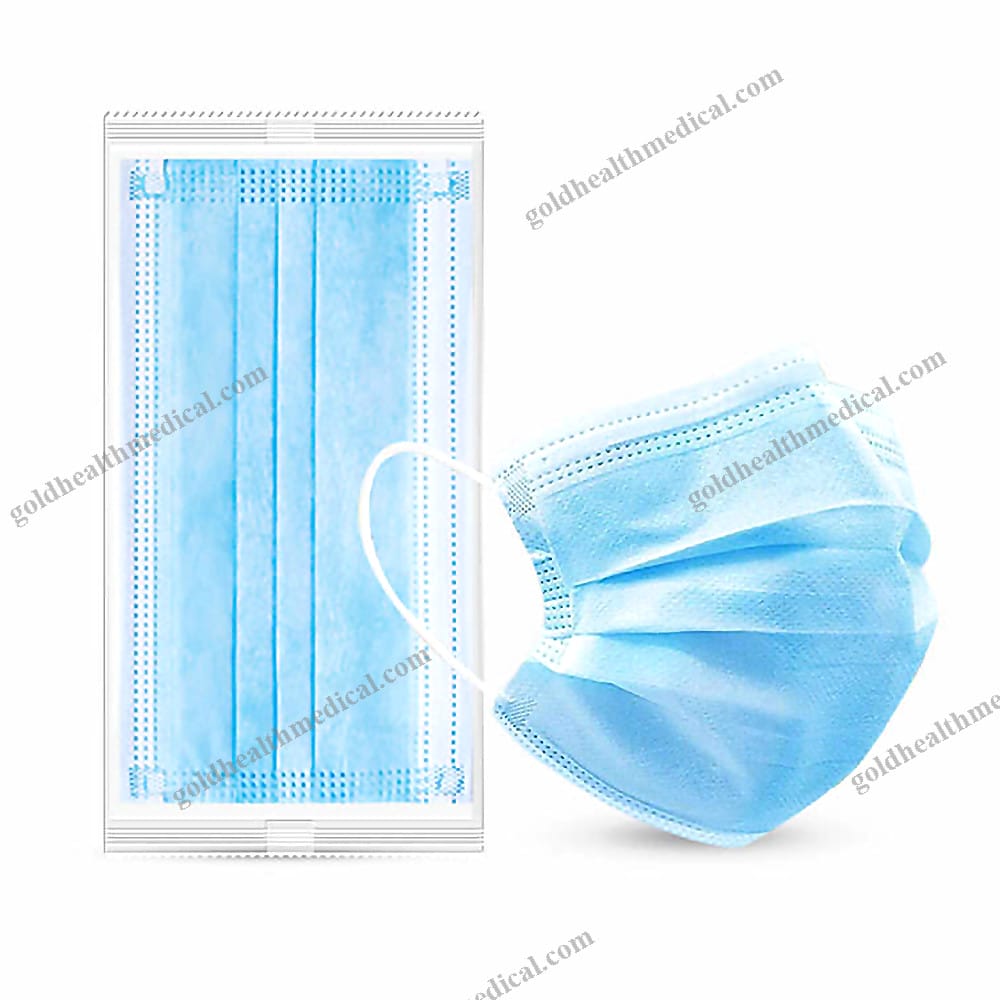 3Layer Blue  White Disposable Surgical Face Mask with Earloop