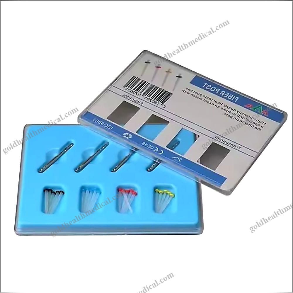 Dental Colorful Spiral Glass Fiber Post with Drill