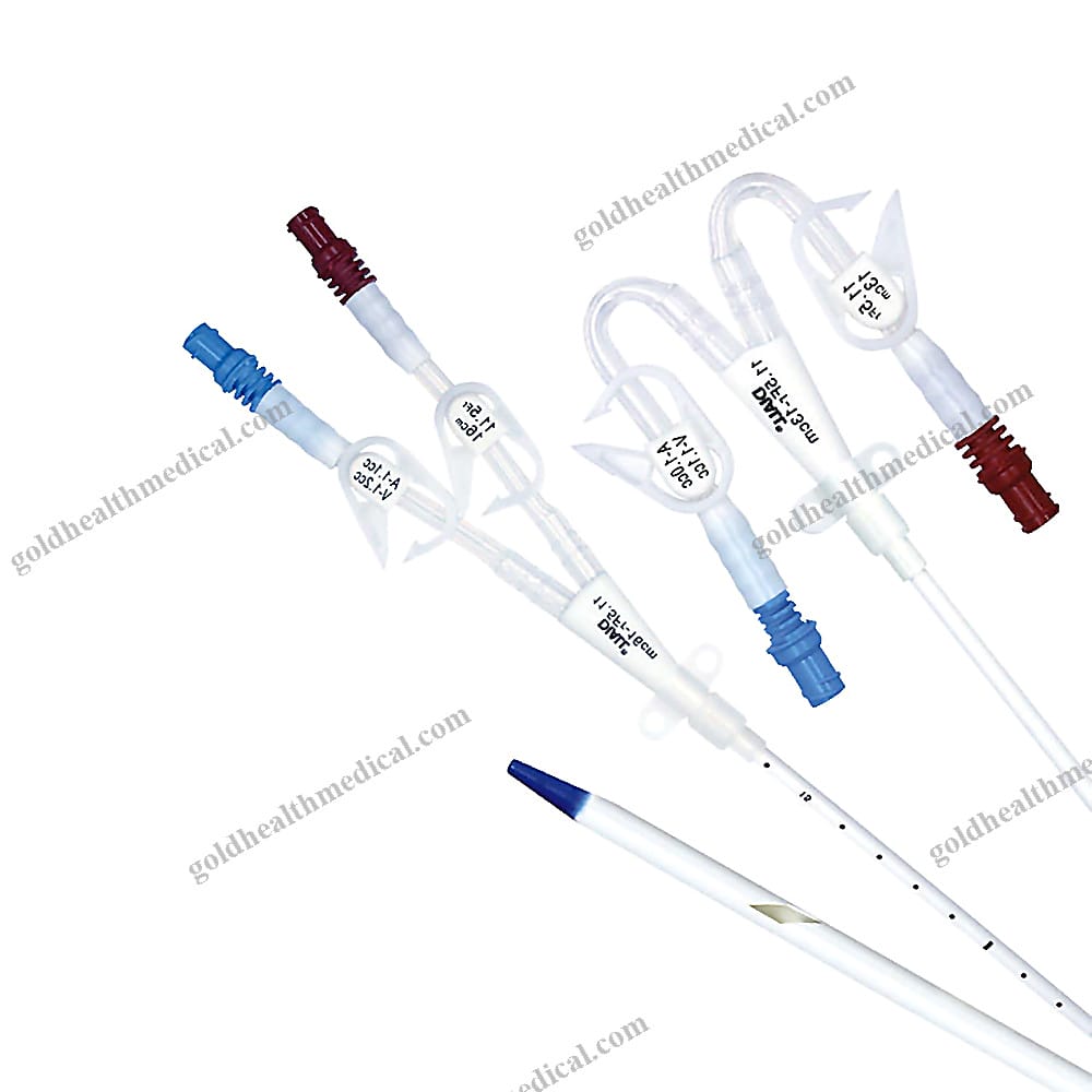 Diall Medical Double Lumen Hemodialysis Catheter Kit for U