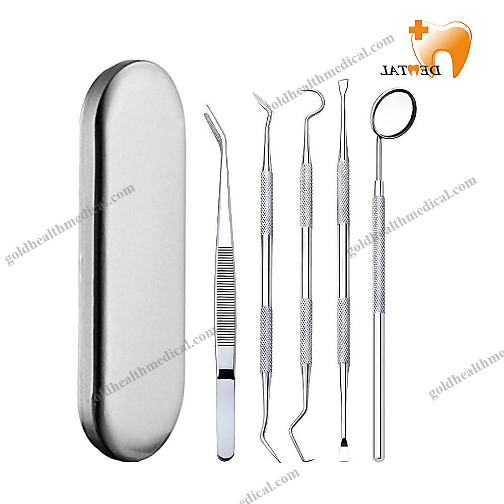 Stainless Steel Dental Tools Set 5 Pcs