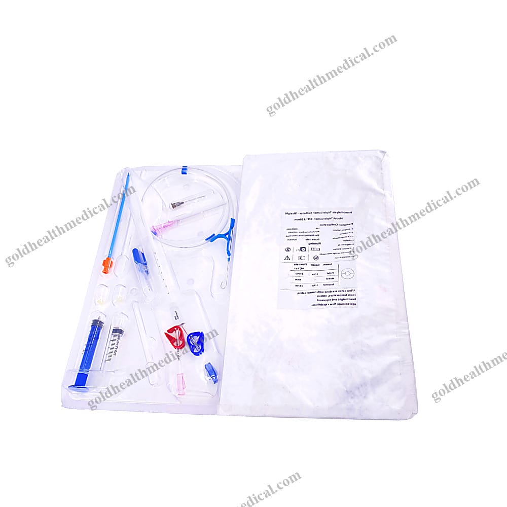 DualLumen Dialysis Catheter Kit for Hemodialysis Blood Purification