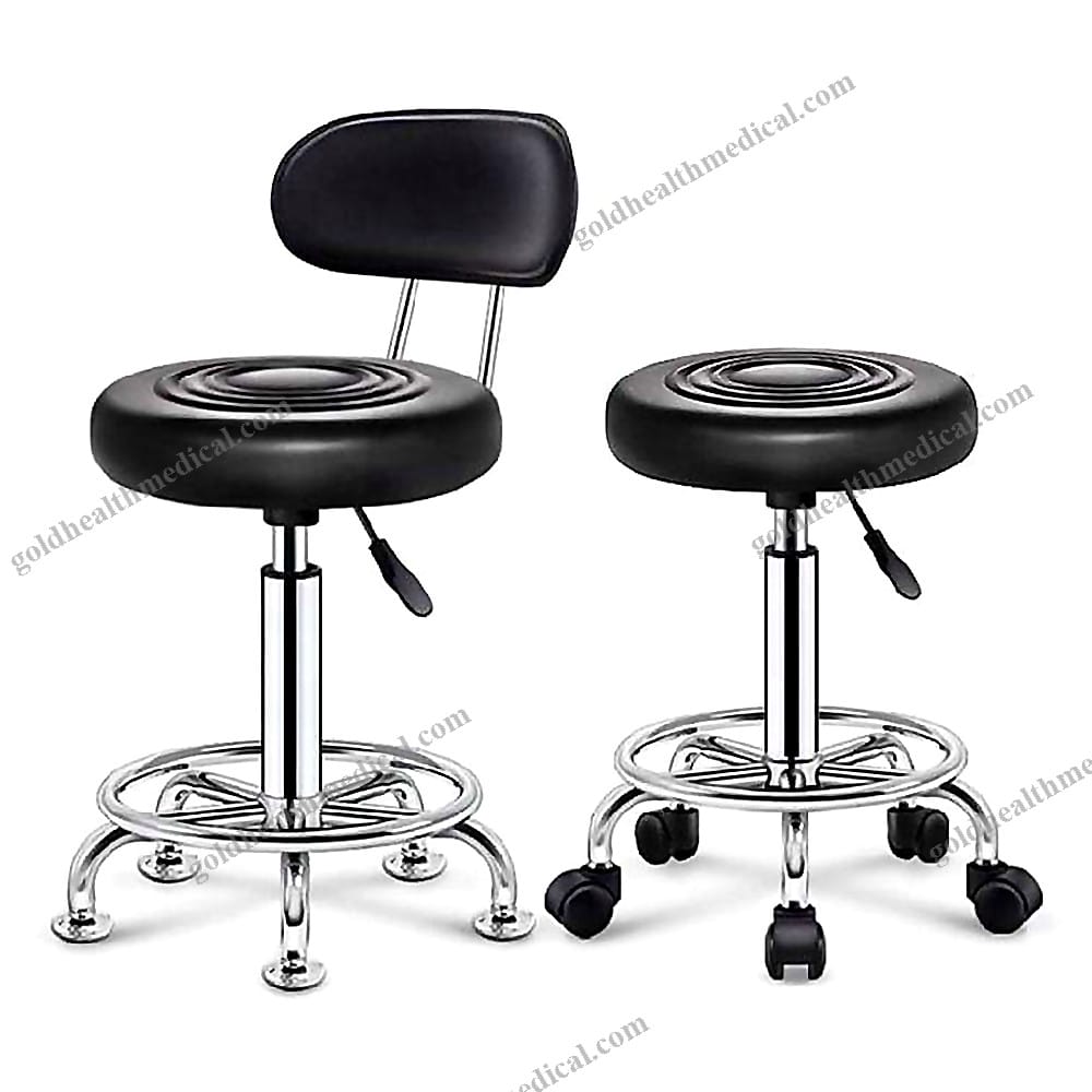 Stainless Steel Adjustable Surgeon Stool for Clinics and Hospitals