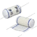 Soft Crepe Bandage for Leg Sprain with Clips