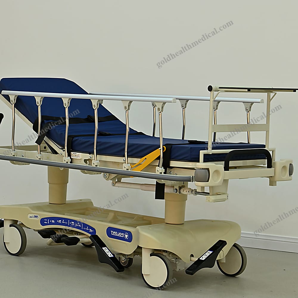 Folding Guardrail Emergency Stretcher Trolley