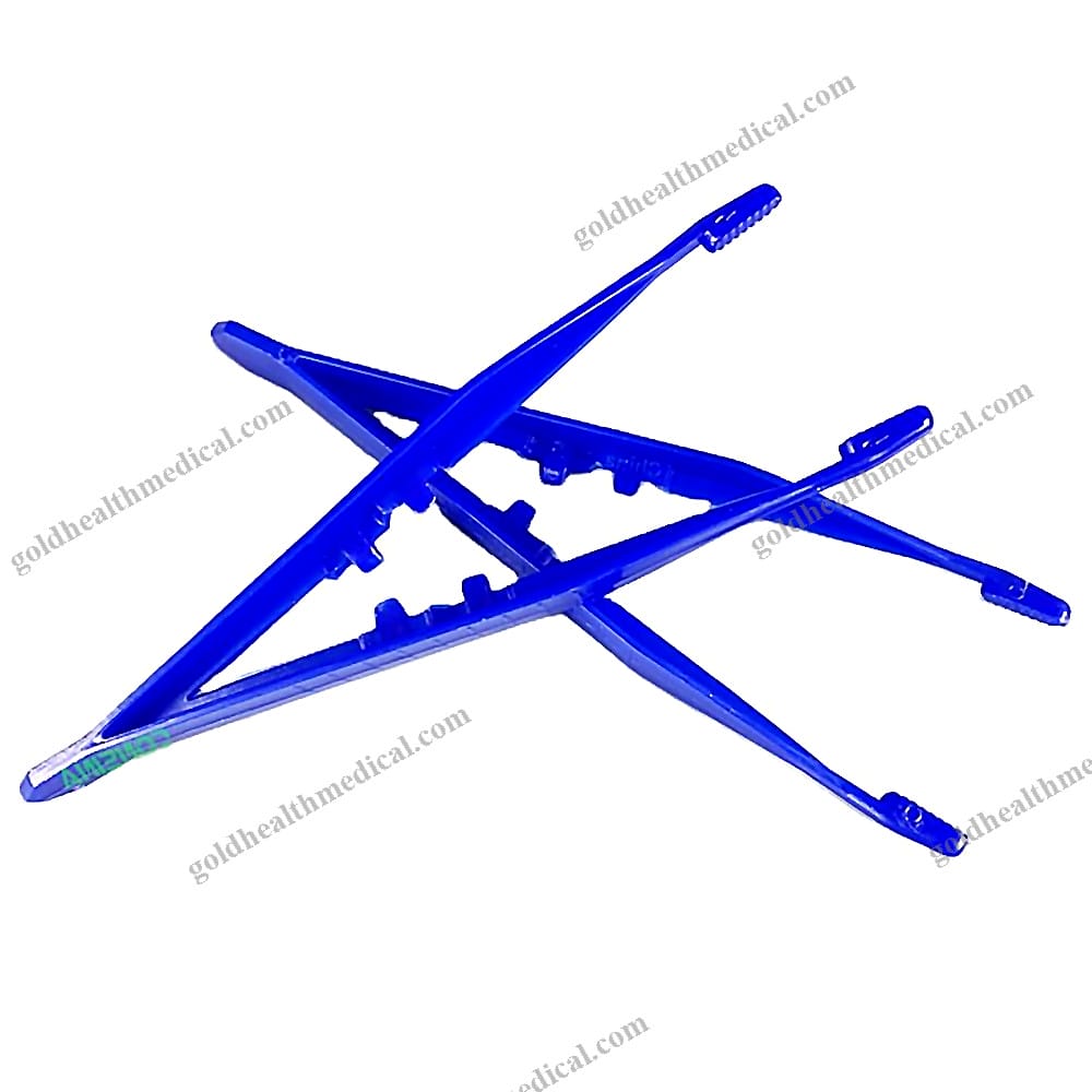 Sterile Disposable Fiber Tip Tweezers For FirstAid Use