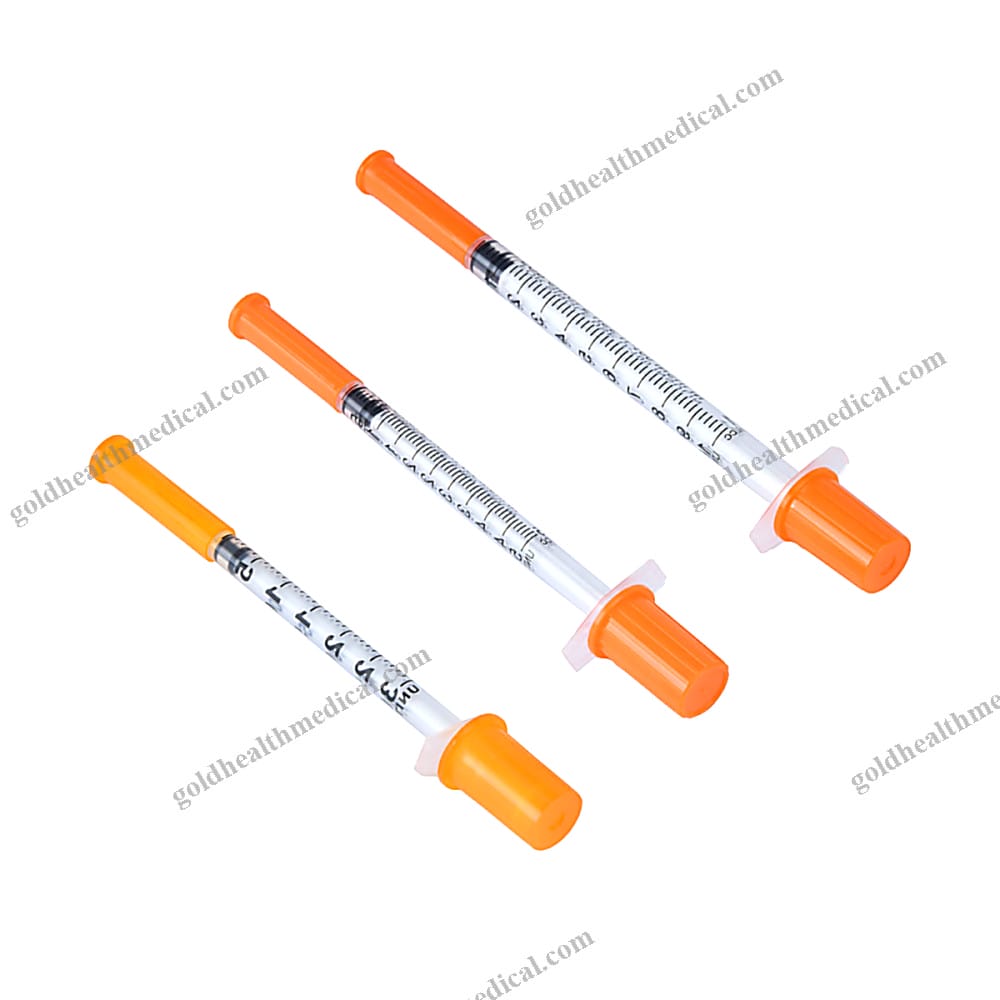 QZ Disposable Insulin Syringe with Needle for Diabetic 0