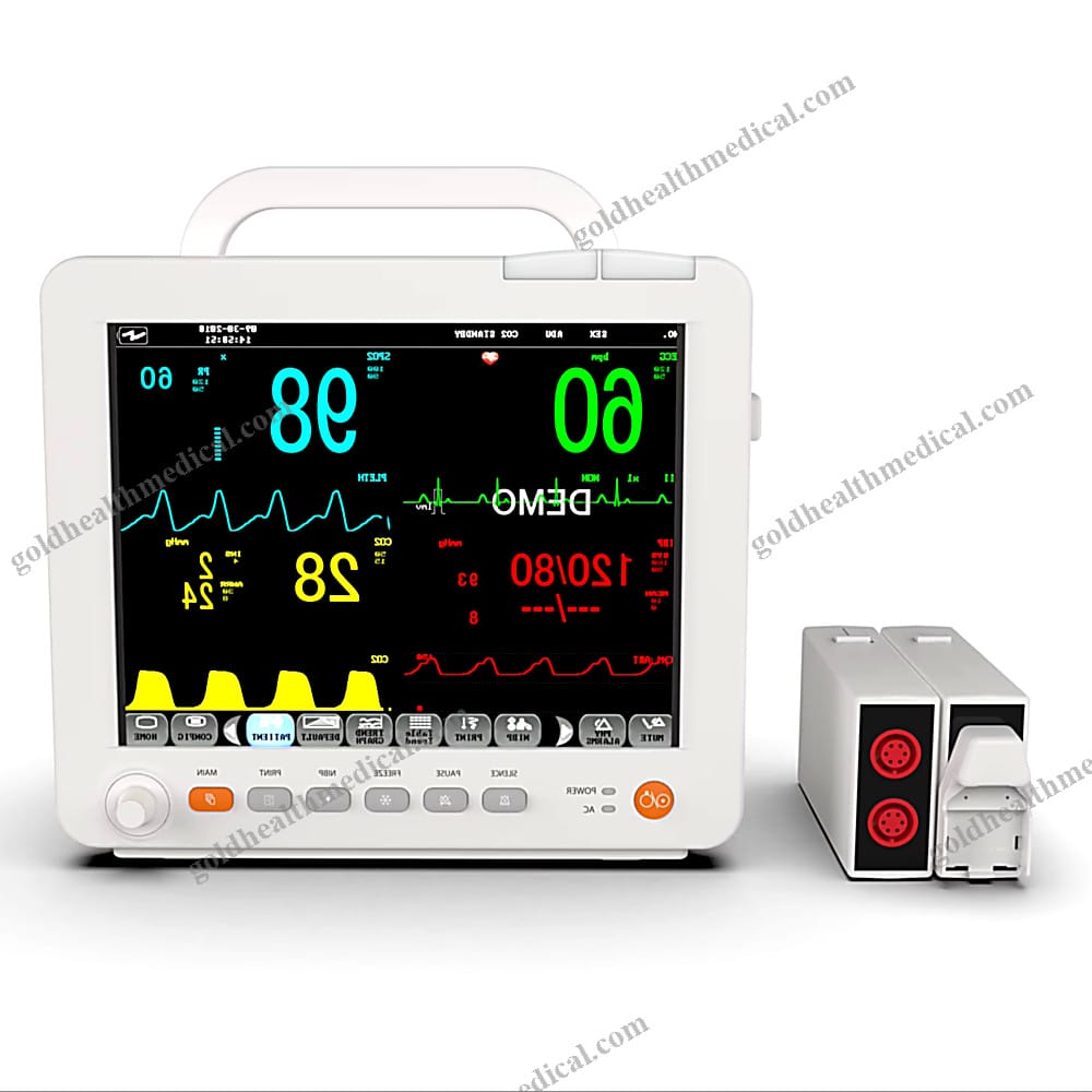 12 Touch Medical Monitor System ECG Machine