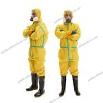 Microporous Nonwoven Disposable Coveralls Hazmat Suit for Light Chemical