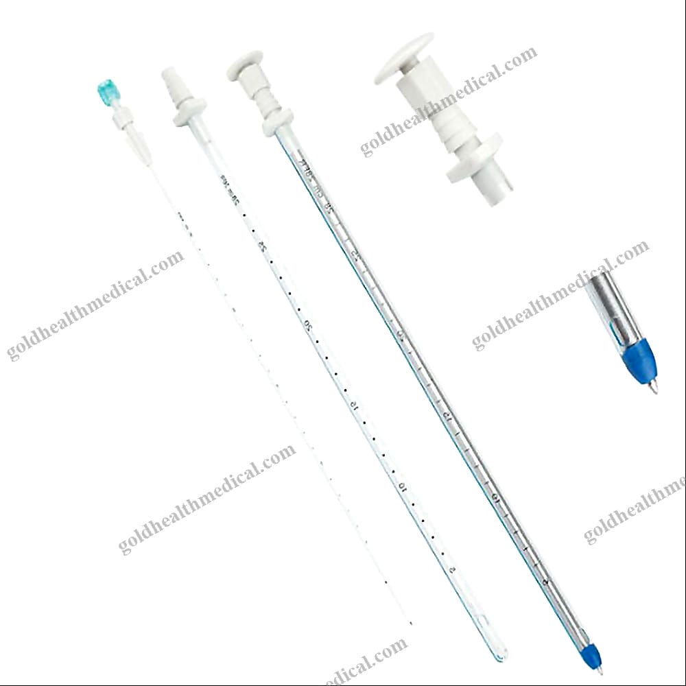 Thoracic Puncture Device Tube Chest Drain Catheter With Trocar CE ISO
