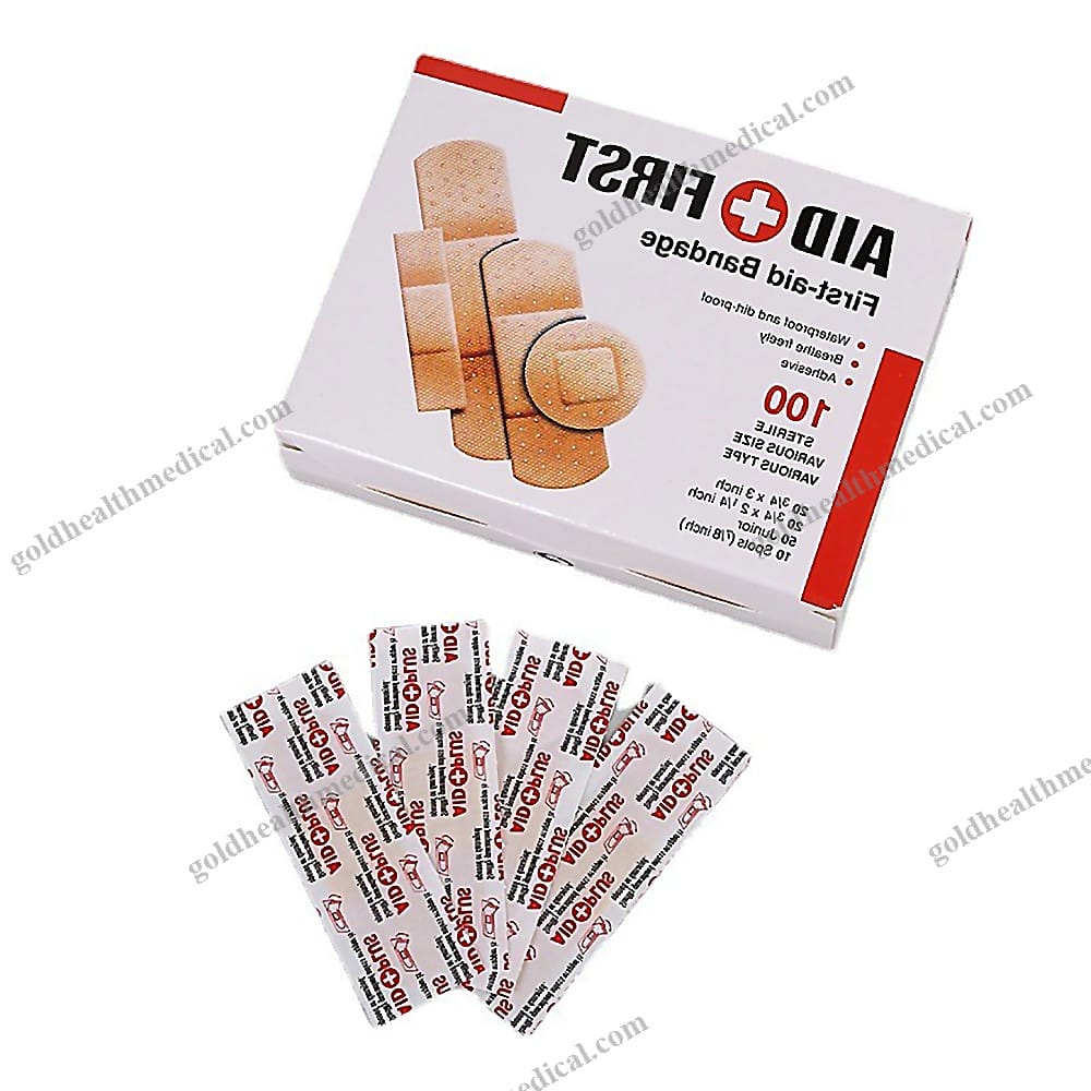 Medical Band Aid Plaster Wound Patch Mixed Packaging Portable PE Bandaid