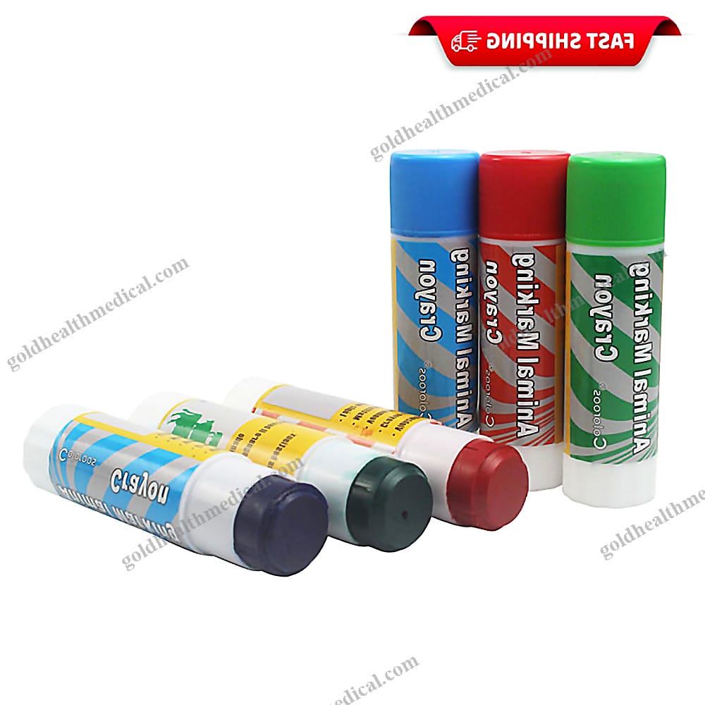 Animal Marking Crayons Red Blue Green