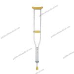 Adjustable Aluminum Alloy Underarm Crutches with Tools