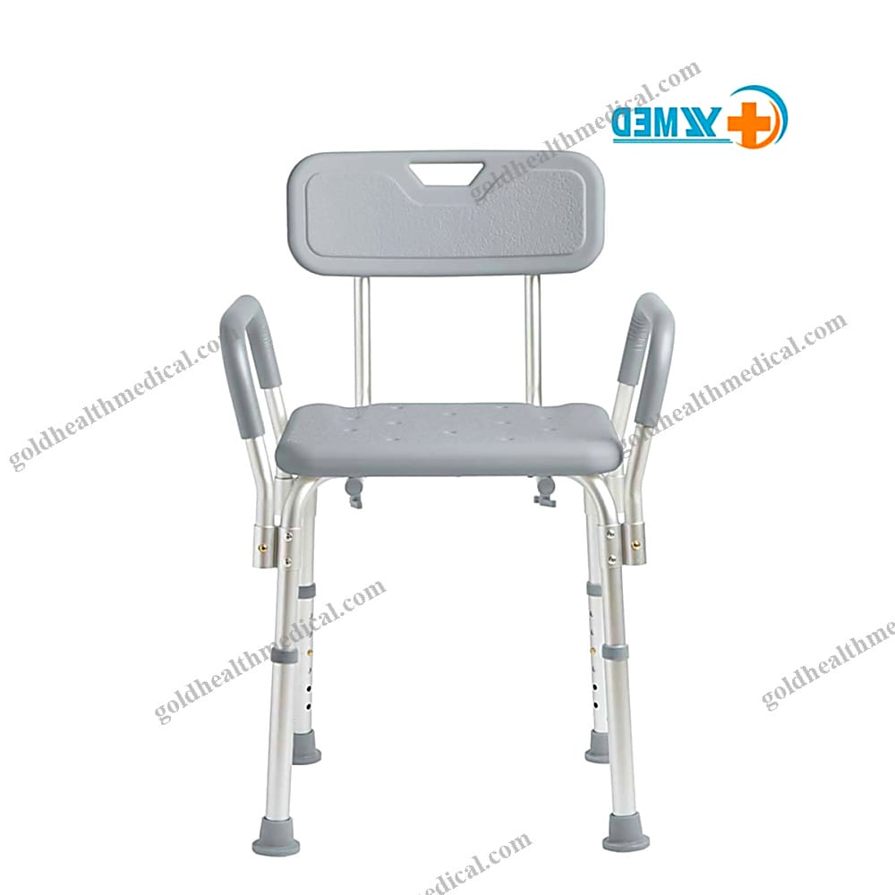 HeavyDuty Shower Chair with Backrest Armrests 3