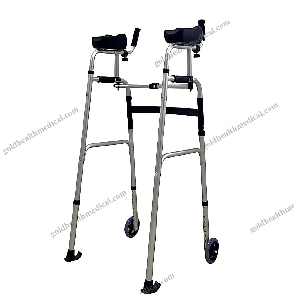 Aluminum Alloy Folding Walker for Elderly Rehabilitation