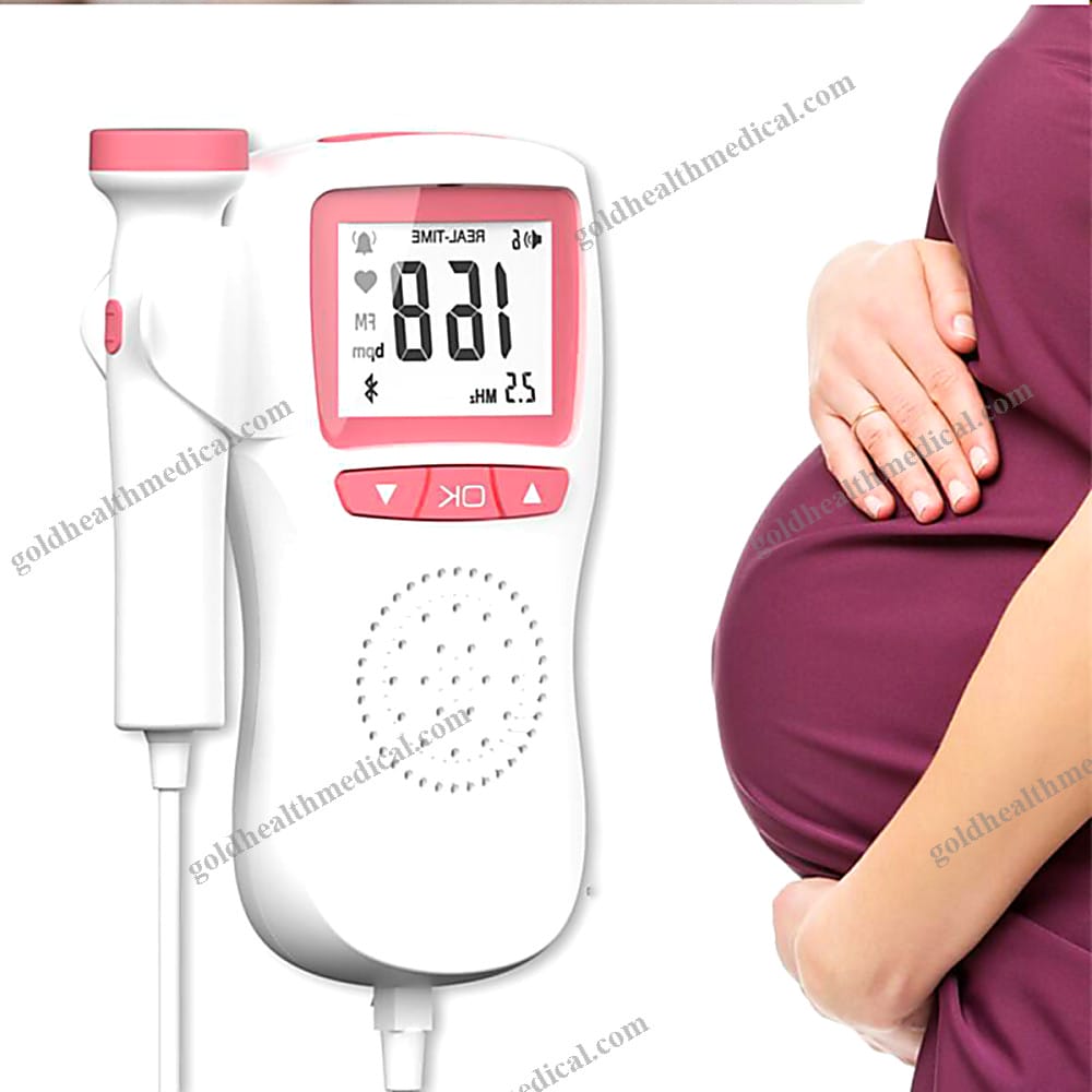 Advanced Handheld LCD Fetal Doppler with Bluetooth HR Monitoring