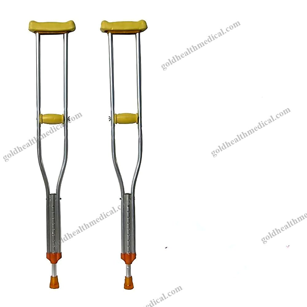 Adjustable Folding Aluminum Axillary Crutches for Enhanced Mobility Support
