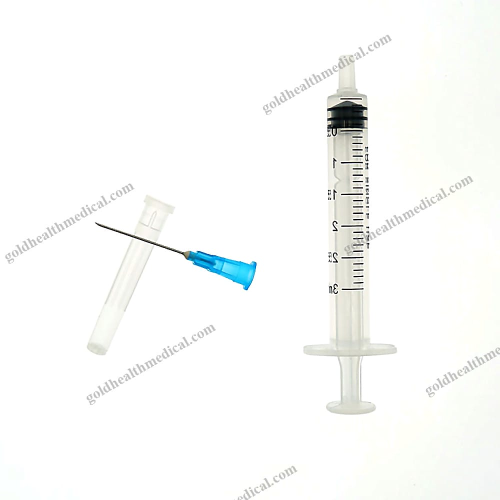Sterile 3ml Luer Slip Disposable Syringe with Needle