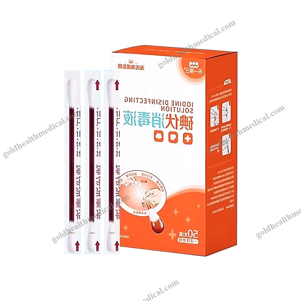 Iodophor Cotton Swab Stick  Povidone Iodine