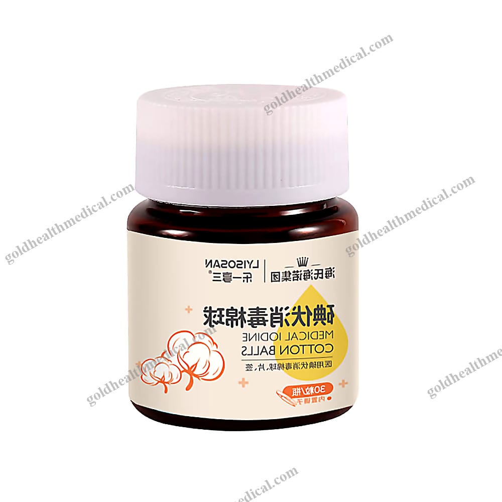 IodineInfused Absorbent Cotton Balls for Wound Dis