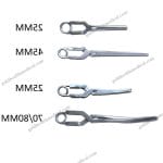 Bulldog Steel Hemostatic Laparoscopic Clamp
