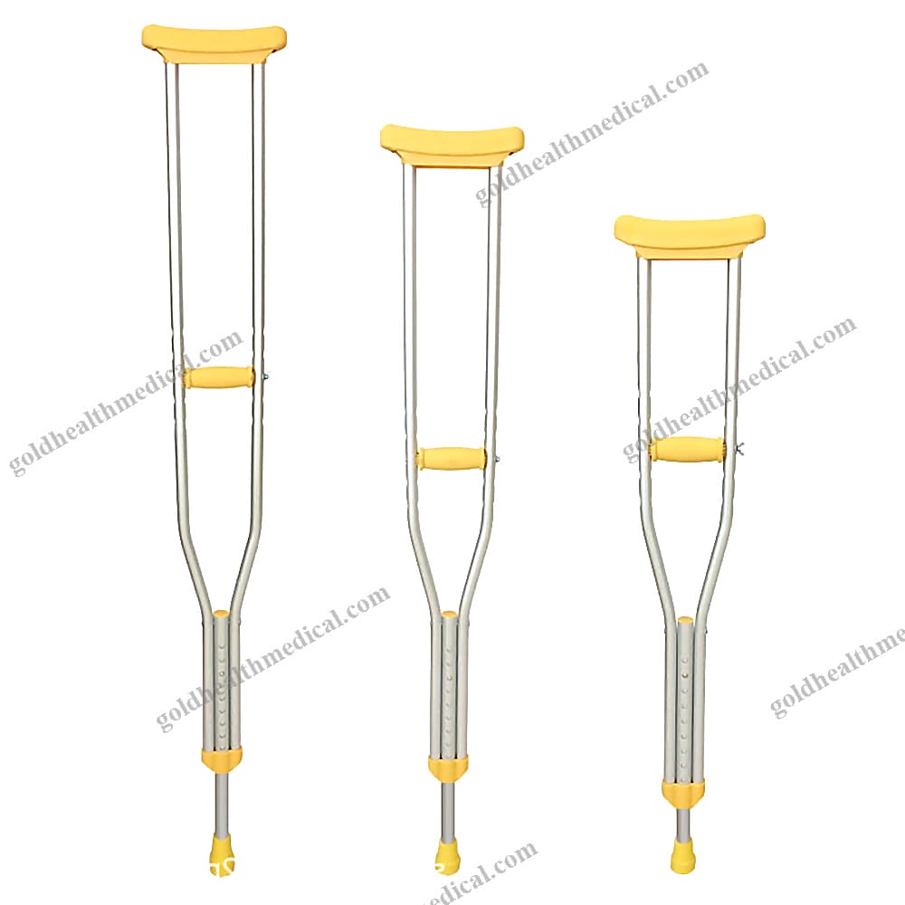 Adjustable Aluminum Axillary Crutches for Elderly Injured