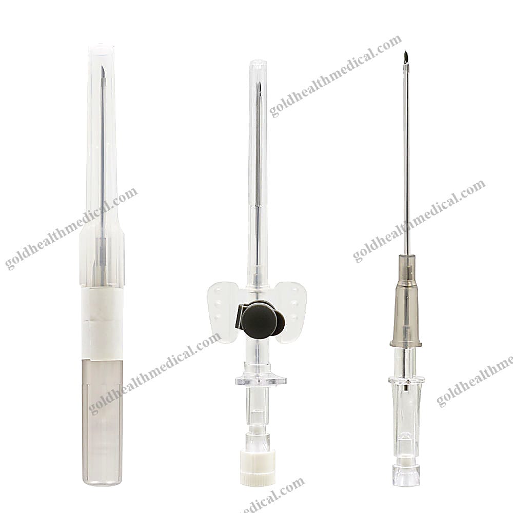IV Catheter Arterial Cannula Needles With Injection Port and Wing
