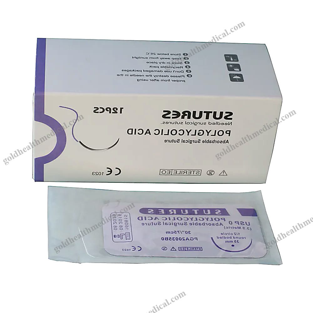Polyglycolic Acid Surgical Sutures with Needle for Veterinary and Pediatric Use
