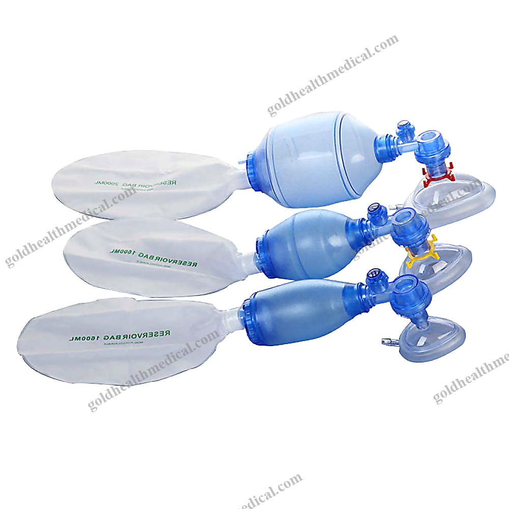 Silicone CPAPBPAP Respiratory Mask with Manual Resuscit