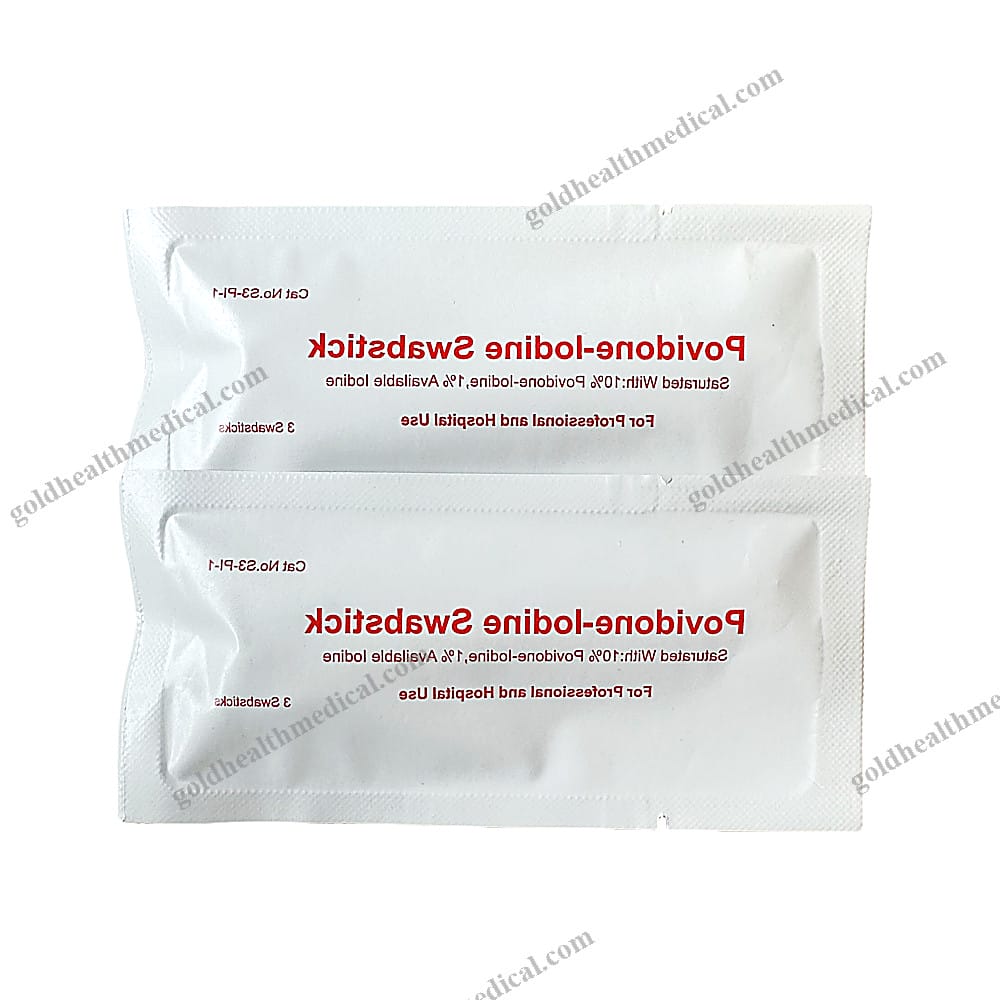 Sterile Iodophor Swab Stick 3s