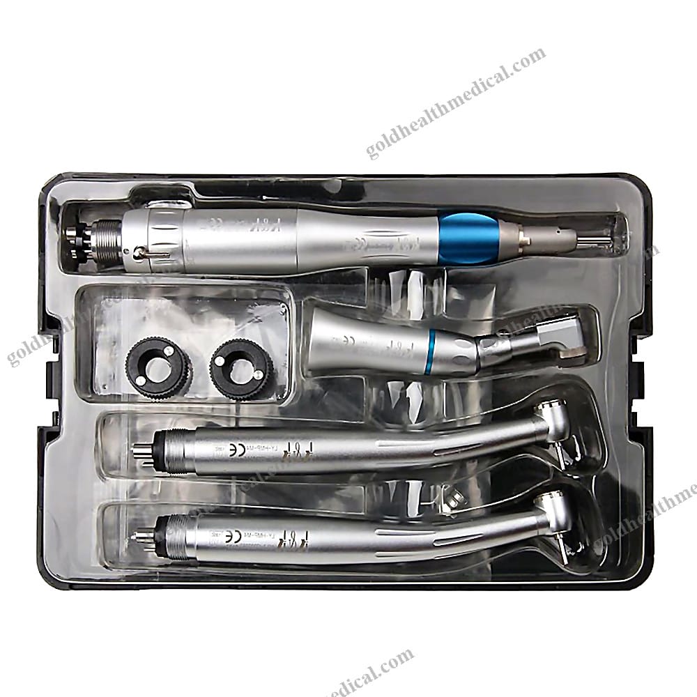 Dental HighSpeed Handpiece Kit Contra Angle Electric  Manual Turbine