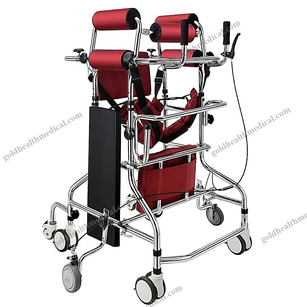 Elderly Stroke Hemiplegia Walker with Eight Wheels for Rehabilitation Training