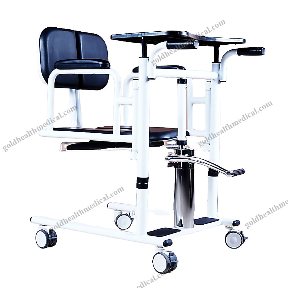 Hydraulic Lift Transfer Chair for Patient Bathroom Safety