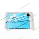 Comprehensive Disposable Dental Examination Kit with Mirror Tweezer Probe